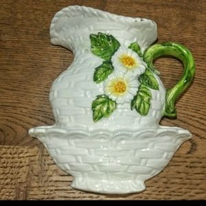 Vintage Lefton Pitcher Wall Pocket